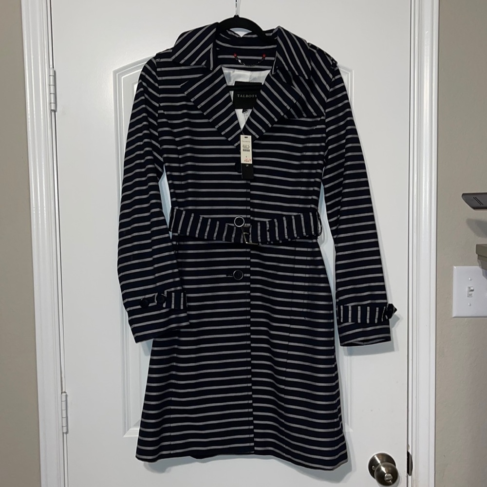 Navy blue womens talbots jacket